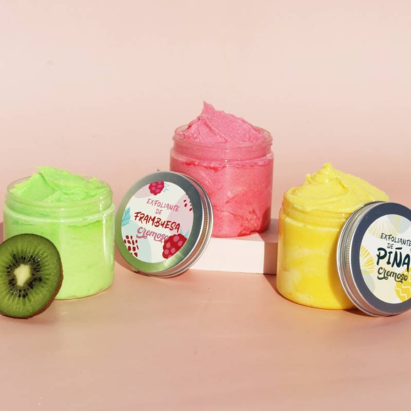 Exfoliantes cremosos de frutas