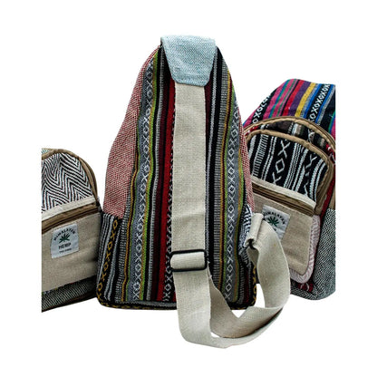Mochila cáñamo boho color