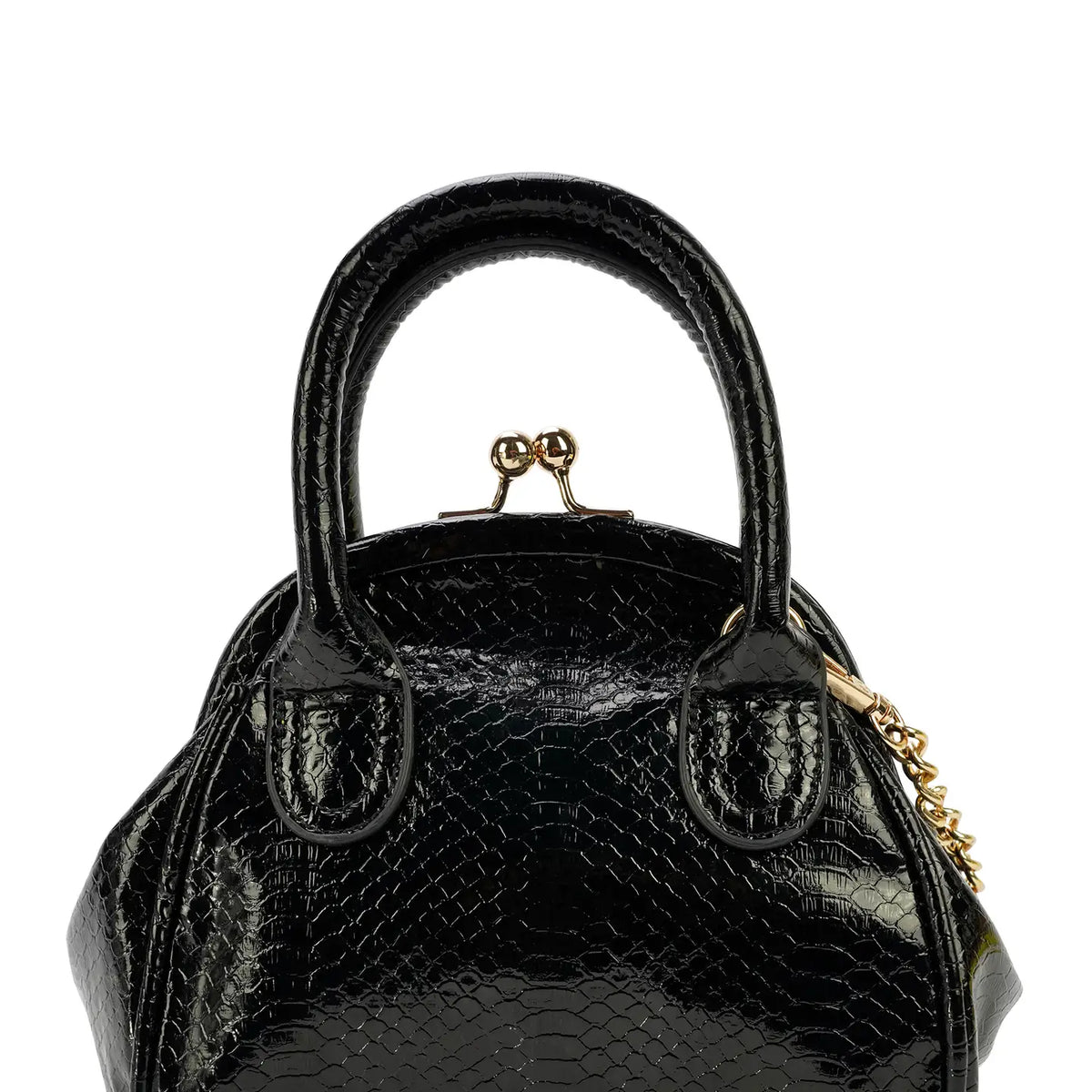 Bolso bandolera 'MARIPOSA' pequeño con estampado de serpiente