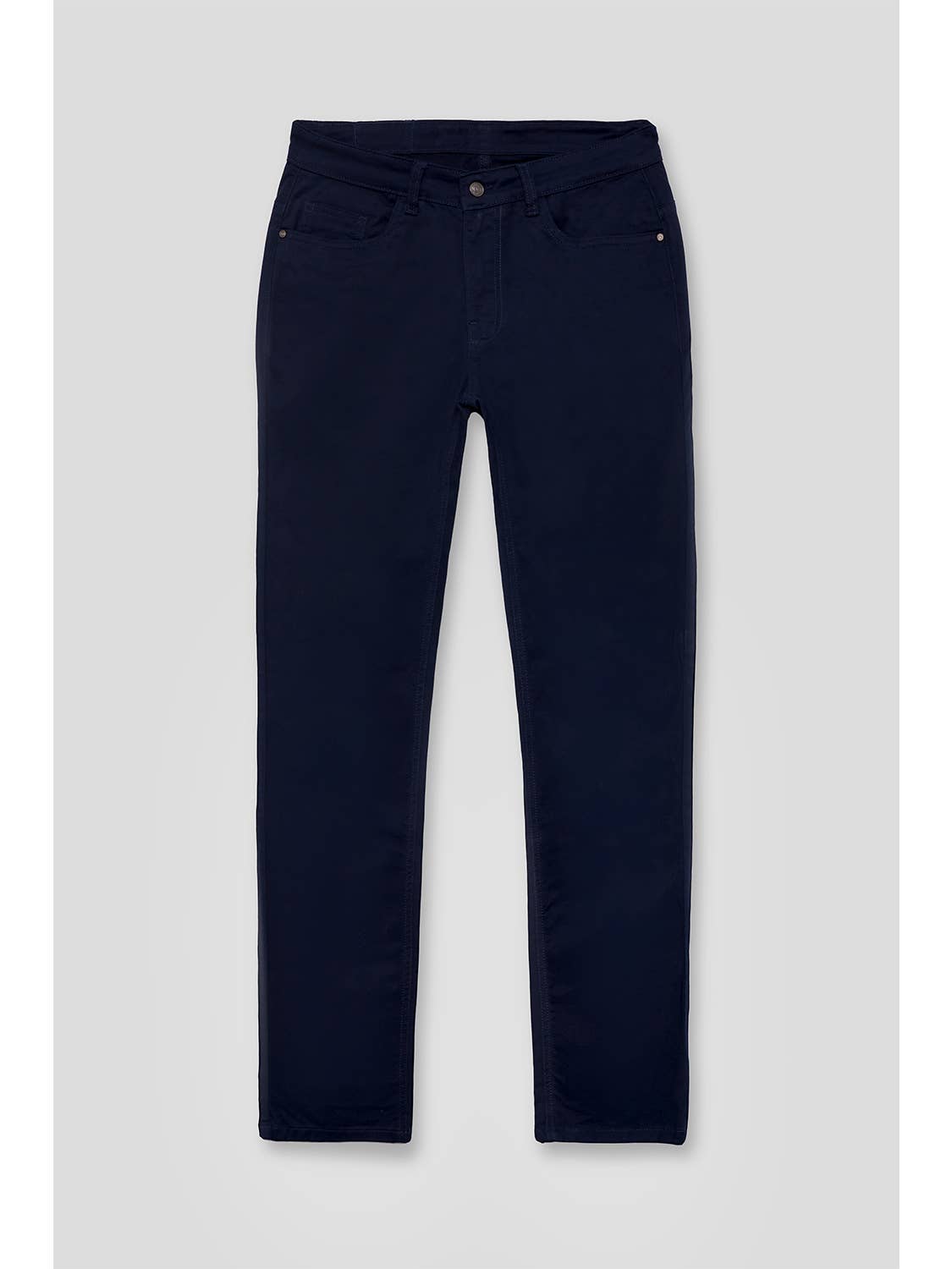 Pantalón casual confeccionado con estructura diagonal