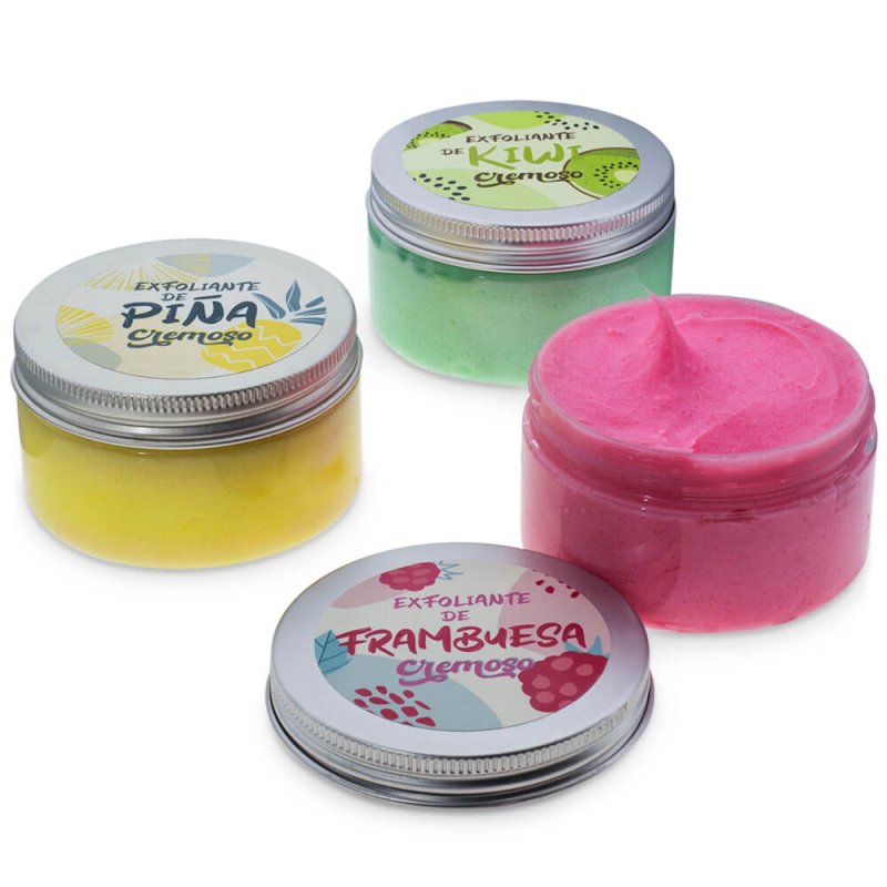 Exfoliantes cremosos de frutas