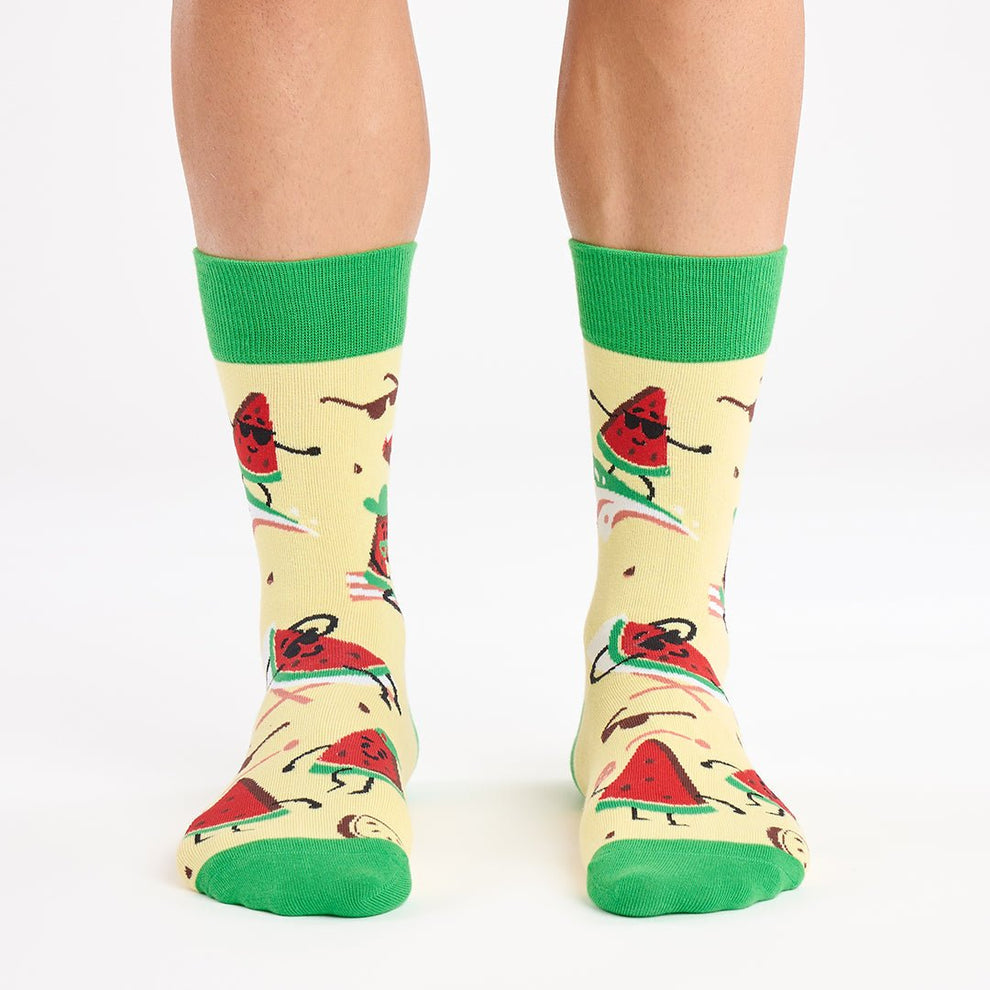 Divertidos calcetines de algodón "sin costuras" WATERMELON
