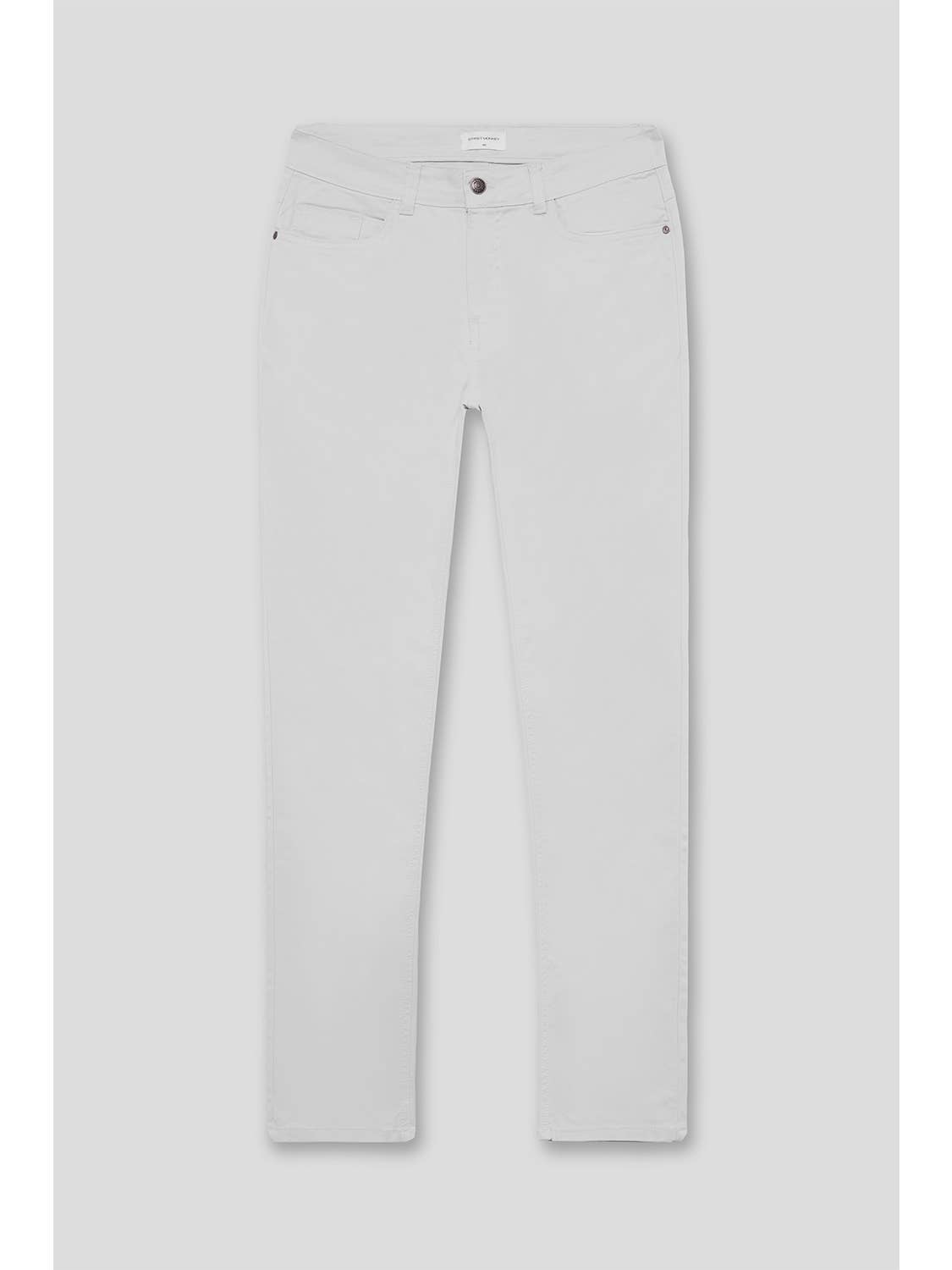 Pantalón casual confeccionado con estructura diagonal