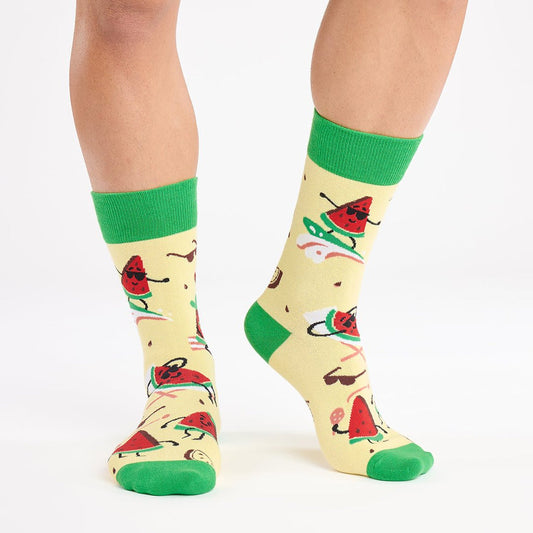 Divertidos calcetines de algodón "sin costuras" WATERMELON
