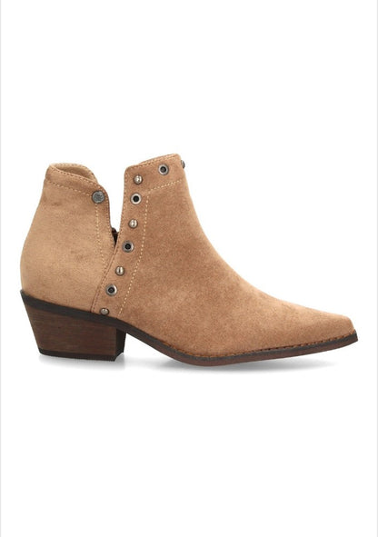 Botines cowboy mujer con detalles metálicos