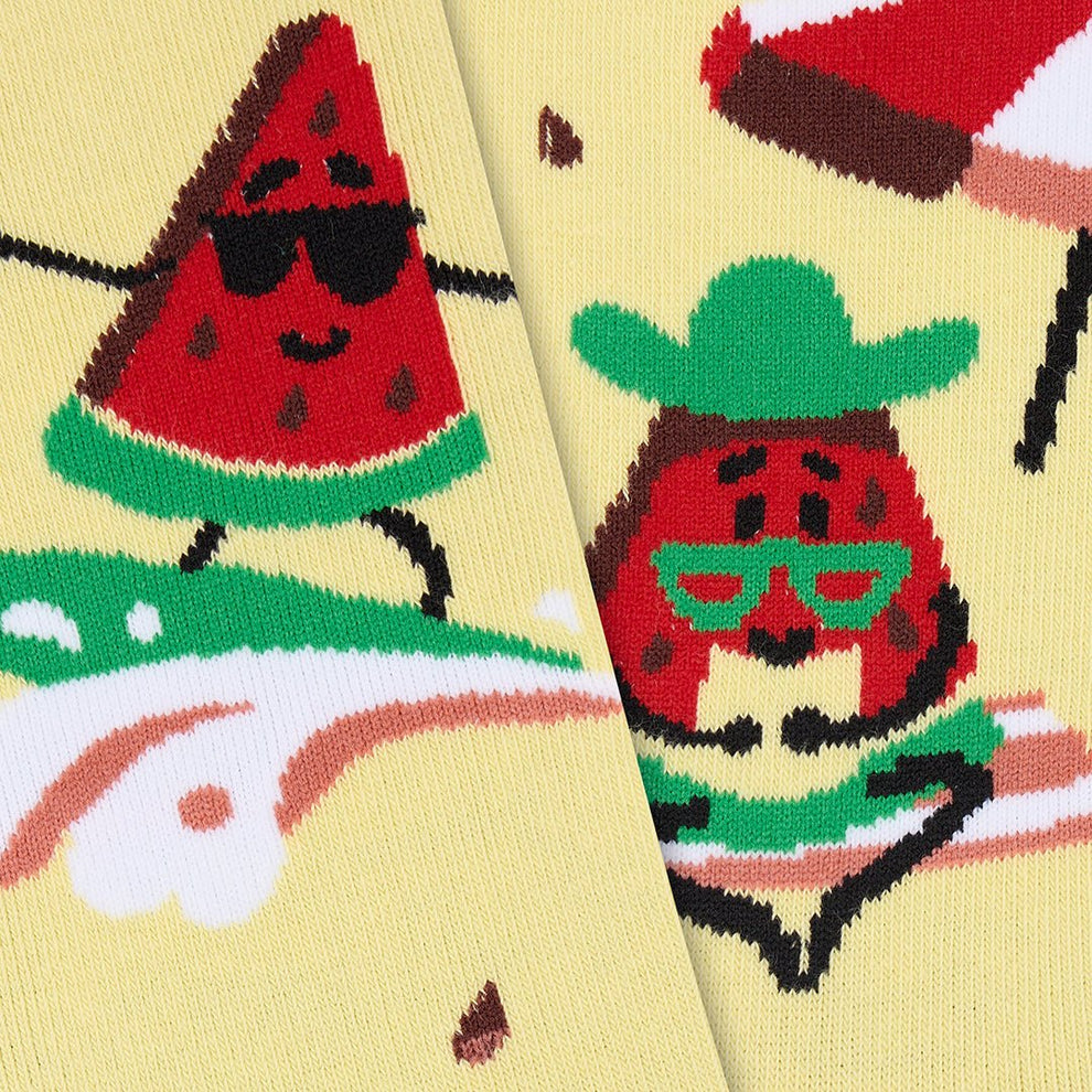 Divertidos calcetines de algodón "sin costuras" WATERMELON